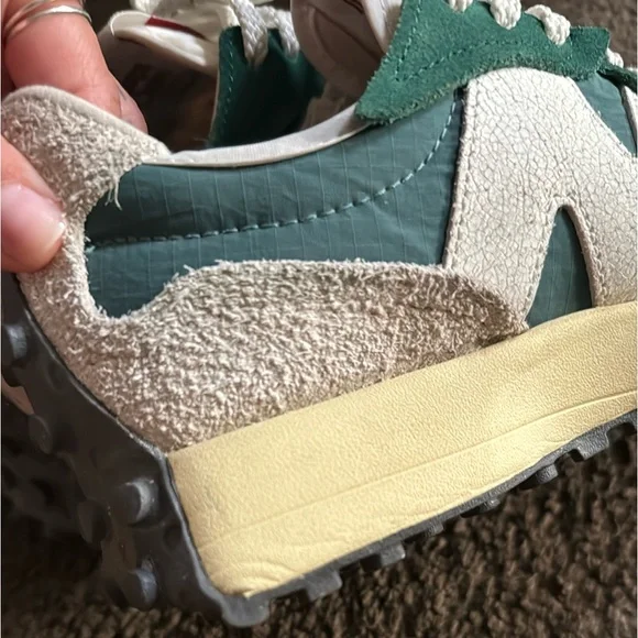 New Balance Green and White Sneakers - Picture 6 of 11